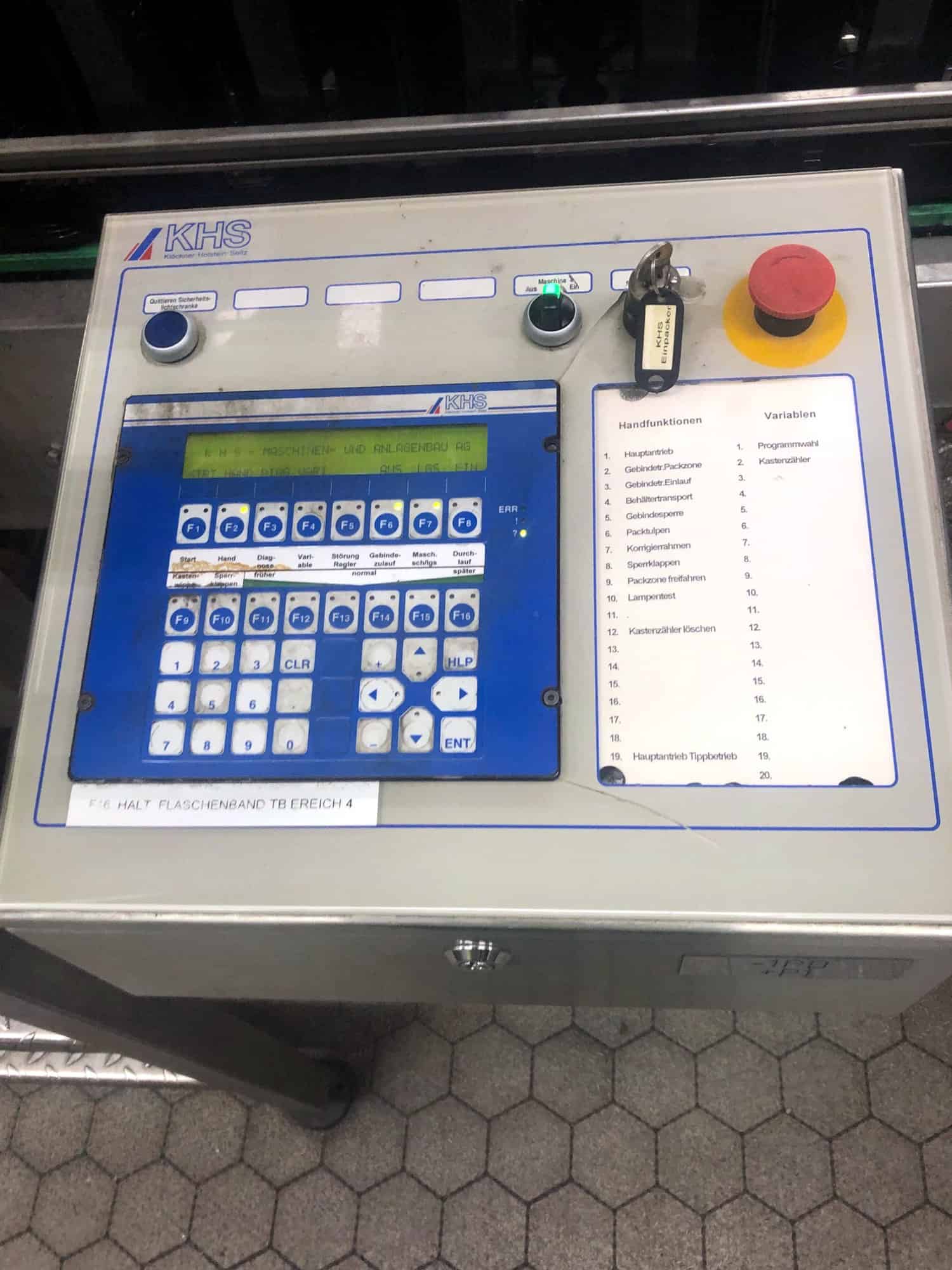 Unità di controllo of KHS INNOPACK