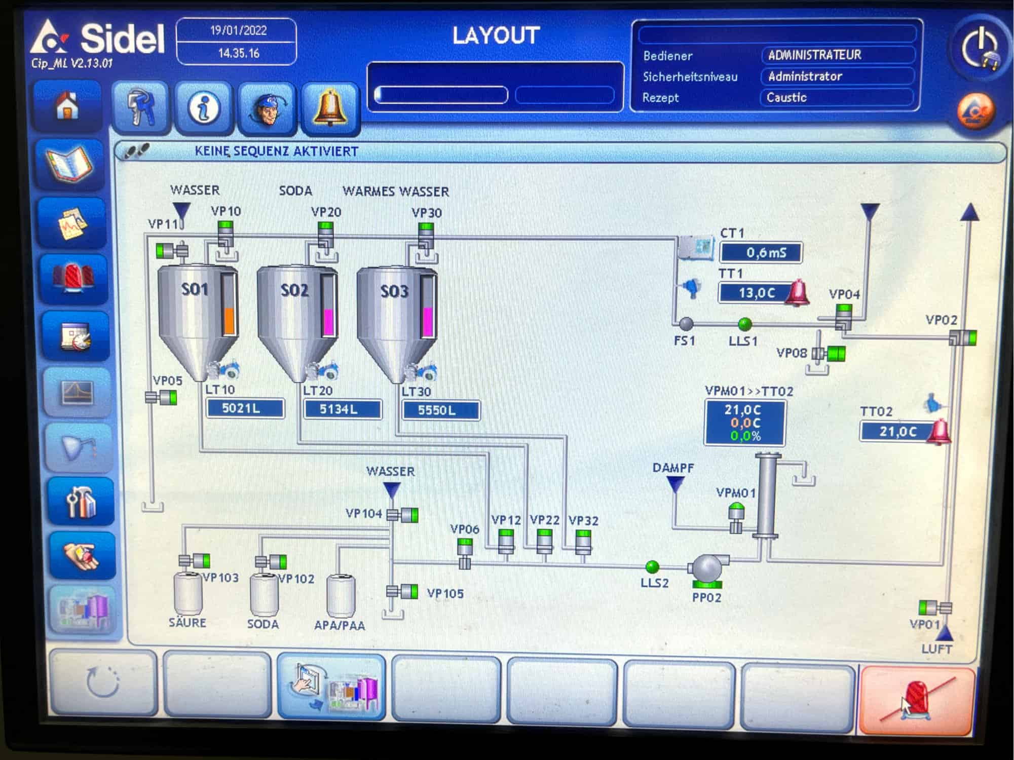 Unità di controllo of SIDEL KHS / Sidel / Simonazzi