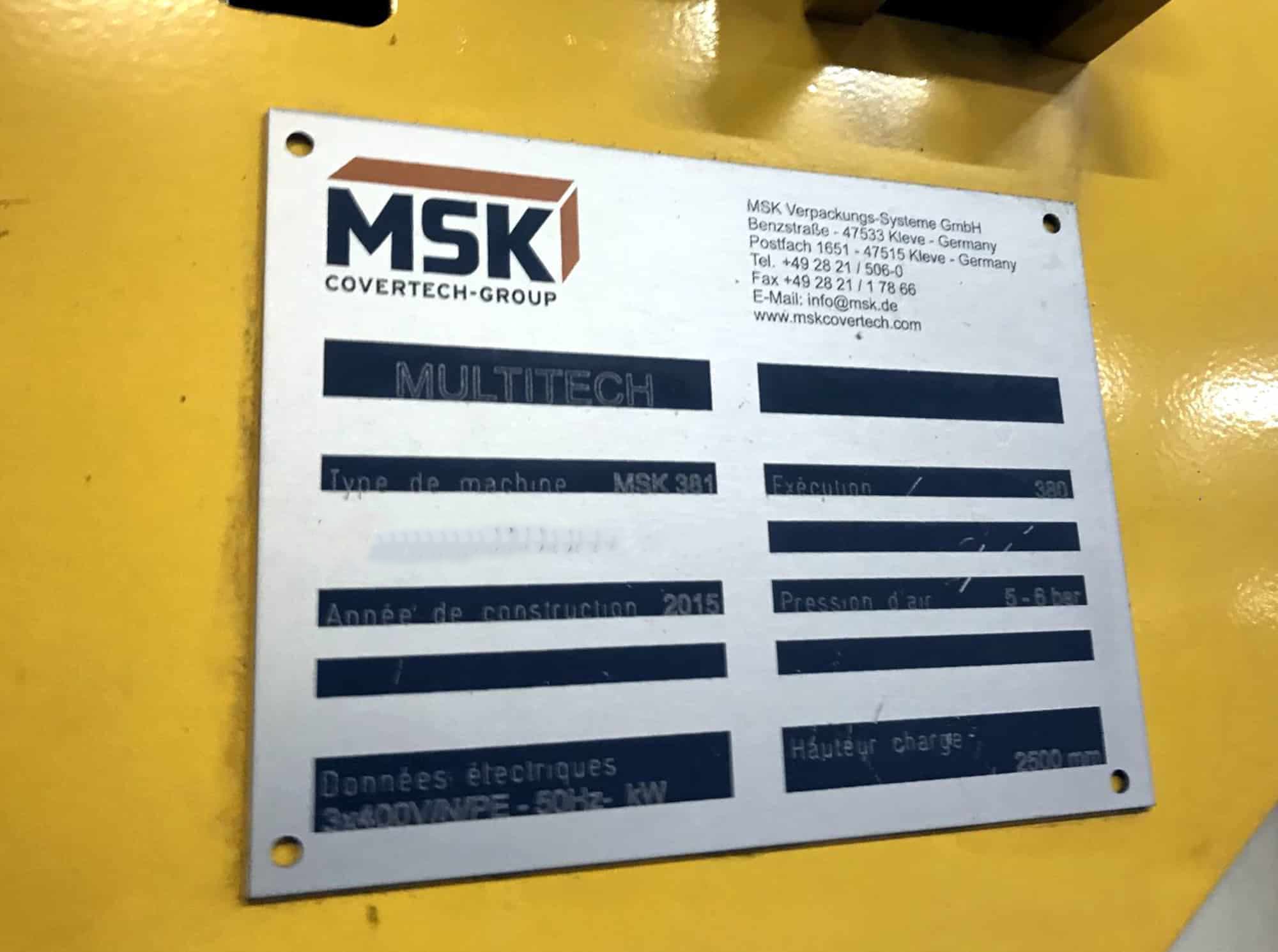 Dati Targa di MSK MSK 381